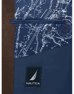Nautica Brandford Microsuede Modern Fit Sport Coat, Red 5 Nautica Brandford Microsuede Modern Fit Sport Coat, Red -Quality Clothing Store MW40 133X 03 NAUTICA BROWN SOLID ALT2