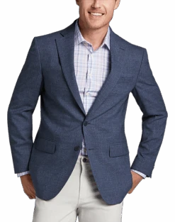 Awearness Kenneth Cole Modern Fit Sport Coat, Blue Tic