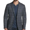 Michael Strahan Modern Fit Sport Coat, Gray Plaid