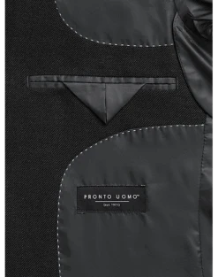 Pronto Uomo Modern Fit Sport Coat, Burgundy -Quality Clothing Store MW40 15YY 02 PRONTO UOMO BLACK ALT2