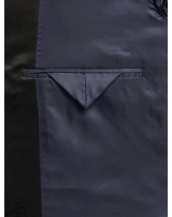 Michael Strahan Classic Fit Shawl Lapel Dinner Jacket, Blue Floral -Quality Clothing Store MW40 15ZJ 71 MICHAEL STRAHAN BLUE FLORAL ALT2