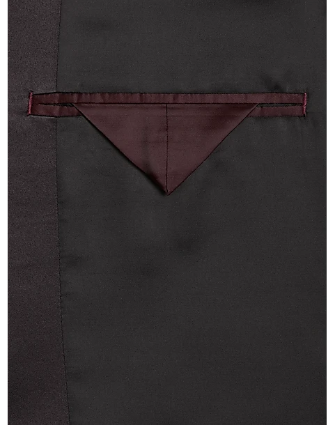 After Hours Slim Fit Shawl Collar Dinner Jacket, Burgundy Paisley 3 After Hours Slim Fit Shawl Collar Dinner Jacket, Burgundy Paisley - Image 3