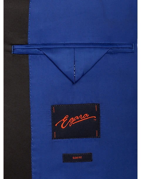 Egara Slim Fit Peak Lapel Dinner Jacket, Blue 3 Egara Slim Fit Peak Lapel Dinner Jacket, Blue - Image 3