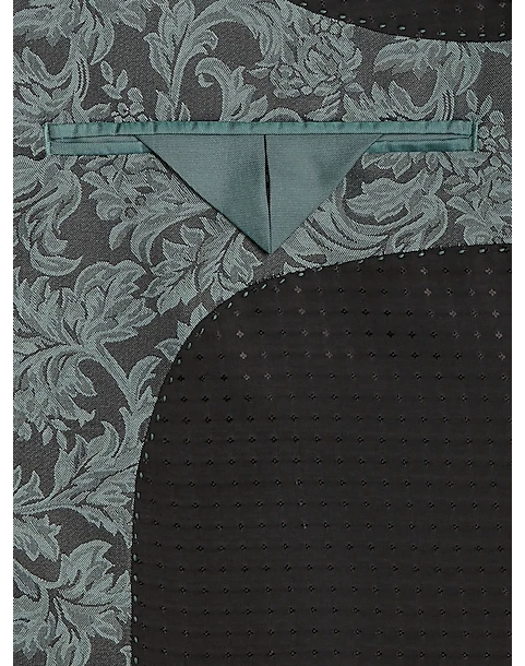 Egara Slim Fit Dinner Jacket, Green Floral 3 Egara Slim Fit Dinner Jacket, Green Floral - Image 3