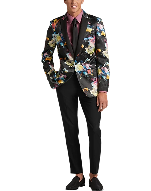 Paisley & Gray Slim Fit Dinner Jacket, Multicolor Abstract Art 2 Paisley & Gray Slim Fit Dinner Jacket, Multicolor Abstract Art - Image 2