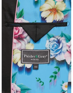 Paisley & Gray Slim Fit Dinner Jacket, Multicolor Abstract Art 7 Paisley & Gray Slim Fit Dinner Jacket, Multicolor Abstract Art -Quality Clothing Store MW40 16J0 50 PAISLEY GRAY BRIGHT MULTI ALT3