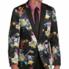 Paisley & Gray Slim Fit Dinner Jacket, Multicolor Abstract Art