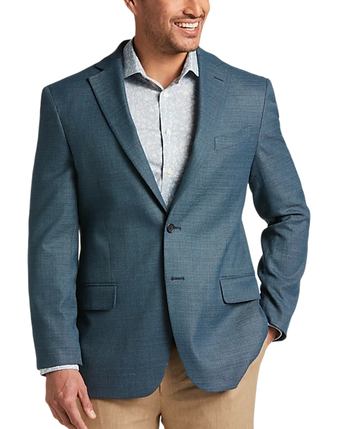 Pronto Uomo Modern Fit Notch Lapel Sport Coat, Teal 1 Pronto Uomo Modern Fit Notch Lapel Sport Coat, Teal