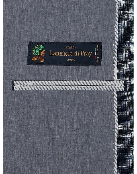 Joseph Abboud Modern Fit Notch Lapel Sport Coat, Blue Plaid 5 Joseph Abboud Modern Fit Notch Lapel Sport Coat, Blue Plaid - Image 5