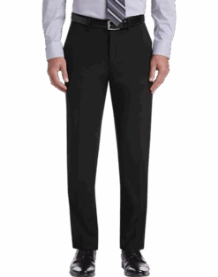 Haggar Premium 4-Way Stretch Dress Pants, Light Gray