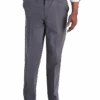 Haggar Iron-Free Premium Khaki® Classic Fit Flat-Front Pants, Charcoal