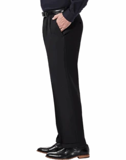 Haggar Premium Comfort Classic Fit Pleat-Front Pants, Charcoal Gray 6 Haggar Premium Comfort Classic Fit Pleat-Front Pants, Charcoal Gray -Quality Clothing Store MW40 235R 02 HAGGAR BLACK ALT2 1