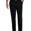 Haggar Cool Right® Performance Flex Classic Fit Flat-Front Pants, Black