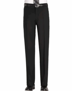 Awearness Kenneth Cole Modern Fit Wool Dress Pants, Gray