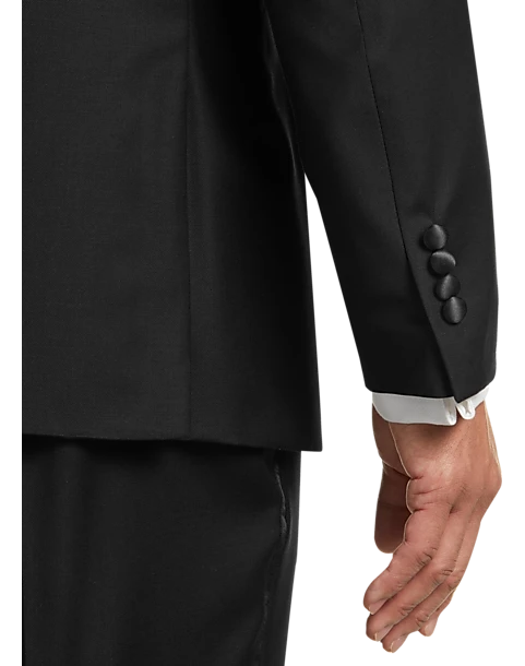 Calvin Klein X-Fit Slim Fit Wool Tuxedo Jacket, Black 2 Calvin Klein X-Fit Slim Fit Wool Tuxedo Jacket, Black - Image 2