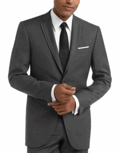 Joseph Abboud Black Label Slim Fit Wool Tuxedo, Gray