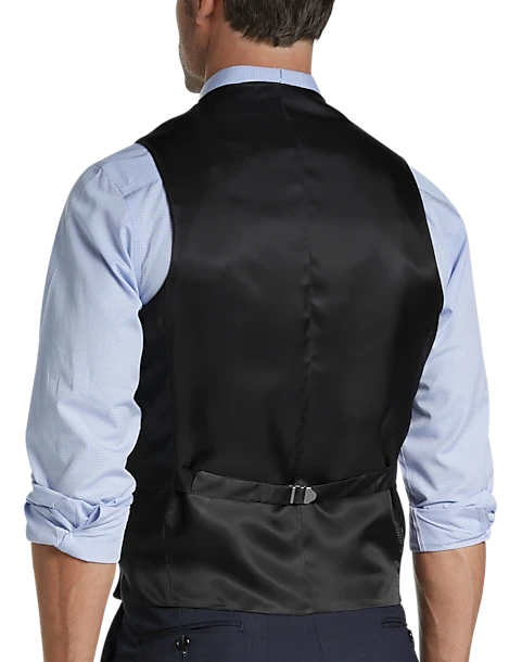 Joseph Abboud Blue Tic Modern Fit Suit Separates Vest 2 Joseph Abboud Blue Tic Modern Fit Suit Separates Vest - Image 2