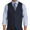 Joseph Abboud Blue Tic Modern Fit Suit Separates Vest