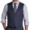 Calvin Klein X-Fit Slim Fit Suit Separates Vest, Blue Windowpane