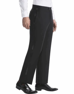 Lauren By Ralph Lauren Classic Fit Suit Separates Tuxedo Pants, Black -Quality Clothing Store MW40 3VFD 10 LAUREN BY RALPH LAUREN FORMAL ALT2