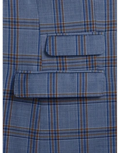 Tayion Classic Fit Suit Separates Coat, Navy & Rust Plaid -Quality Clothing Store MW40 3W8P 61 TAYION NAVY RUST PLAID ALT3