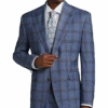 Tayion Classic Fit Suit Separates Coat, Navy & Rust Plaid