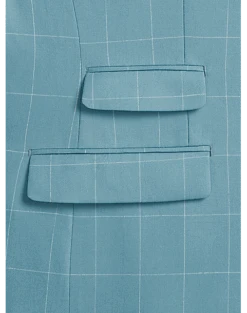 Tayion Classic Fit Suit Separates Coat, Light Blue & Cream Windowpane 8 Tayion Classic Fit Suit Separates Coat, Light Blue & Cream Windowpane -Quality Clothing Store MW40 3W94 67 TAYION LT BLUE CREAM WINDOWPANE ALT3