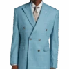 Tayion Classic Fit Suit Separates Coat, Light Blue & Cream Windowpane