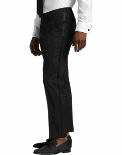 Wilke-Rodriguez Slim Fit Shawl Lapel Tuxedo, Black -Quality Clothing Store MW40 3WZZ 10 WILKE RODRIGUEZ FORMAL BLACK ALT3