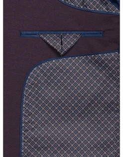 Egara Skinny Fit Suit Separates Coat, Plum Tic 6 Egara Skinny Fit Suit Separates Coat, Plum Tic -Quality Clothing Store MW40 3X2D 07 EGARA ORANGE PLUM TIC ALT2