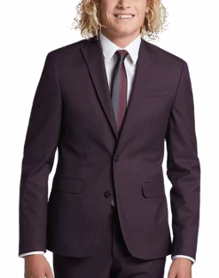 Egara Skinny Fit Suit Separates Coat, Plum Tic