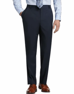 Pronto Uomo Platinum Modern Fit Suit Separates Pants, Navy Sharkskin