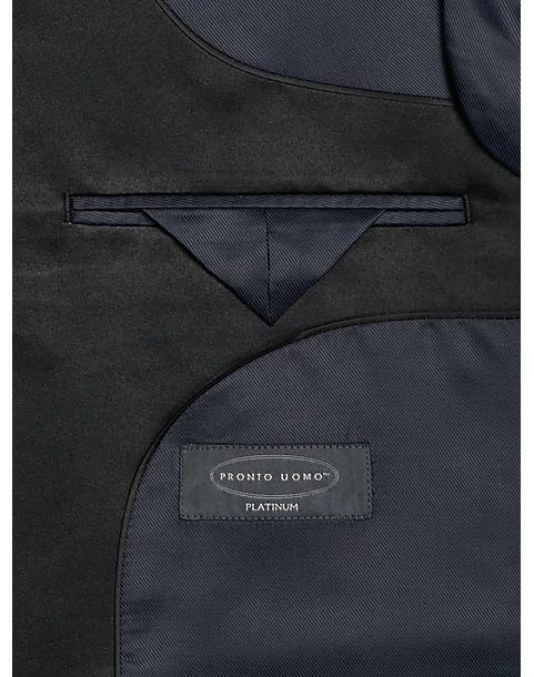 Pronto Uomo Platinum Modern Fit Notch Lapel Suit Separates Tuxedo Jacket, Navy 3 Pronto Uomo Platinum Modern Fit Notch Lapel Suit Separates Tuxedo Jacket, Navy - Image 3