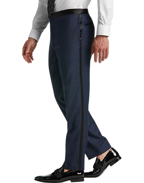 Pronto Uomo Platinum Modern Fit Suit Separates Tuxedo Pants, Navy 2 Pronto Uomo Platinum Modern Fit Suit Separates Tuxedo Pants, Navy - Image 2