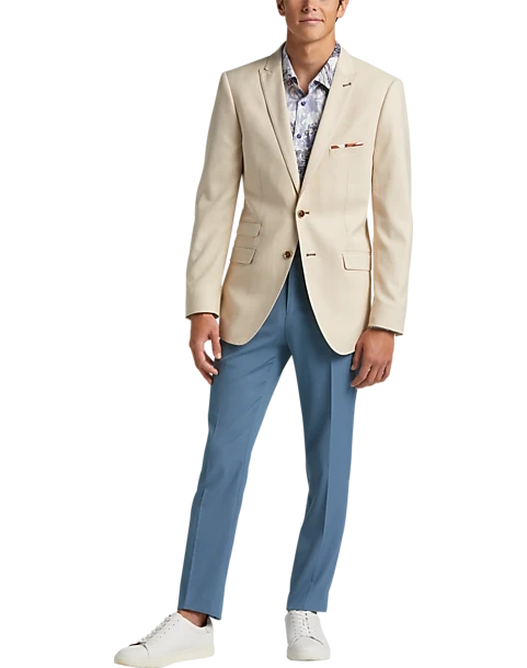 Paisley & Gray Slim Fit Suit Separates Coat, Silky Beige 6 Paisley & Gray Slim Fit Suit Separates Coat, Silky Beige - Image 6