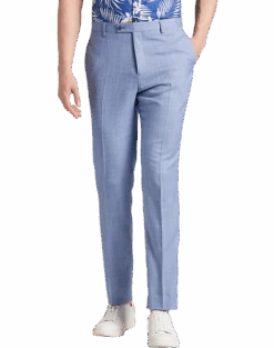 Paisley & Gray Slim Fit Suit Separates Pants, Blue Sharkskin