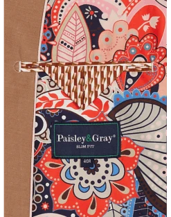Paisley & Gray Slim Fit Suit Separates Coat, Nutmeg -Quality Clothing Store MW40 3XLA 08 PAISLEY GRAY NUTMEG ALT3