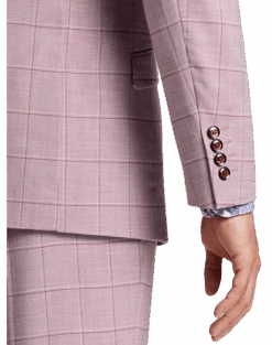 Paisley & Gray Slim Fit Suit Separates Coat, Cranberry Windowpane -Quality Clothing Store MW40 3XLY 60 PAISLEY GRAY CRANBERRY WINDORPANE ALT2