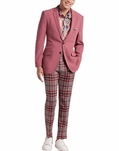 Paisley & Gray Slim Fit Suit Separates Coat, Dark Pink -Quality Clothing Store MW40 3XM2 07 PAISLEY GRAY DARK PINK KNIT ALT5