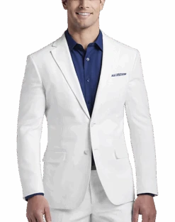 JOE Joseph Abboud Slim Fit Linen Blend Suit Separates Coat, White