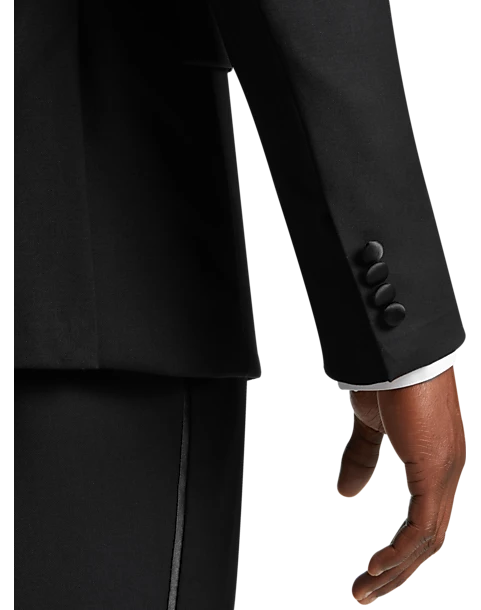 Calvin Klein Slim Fit Peak Lapel Suit Separates Tuxedo Jacket, Black 2 Calvin Klein Slim Fit Peak Lapel Suit Separates Tuxedo Jacket, Black - Image 2