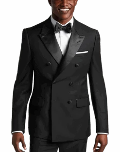 Calvin Klein Slim Fit Peak Lapel Suit Separates Tuxedo Jacket, Black