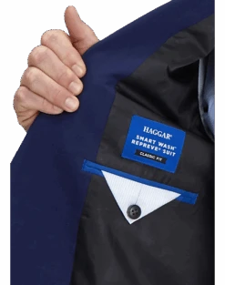 Haggar Smart Wash™ Classic Fit Suit Separates, Navy 7 Haggar Smart Wash™ Classic Fit Suit Separates, Navy -Quality Clothing Store MW40 3Y4R 01 HAGGAR NAVY SOLID ALT2