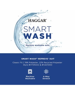 Haggar Smart Wash™ Classic Fit Suit Separates, Navy 9 Haggar Smart Wash™ Classic Fit Suit Separates, Navy -Quality Clothing Store MW40 3Y4R 01 HAGGAR NAVY SOLID ALT4