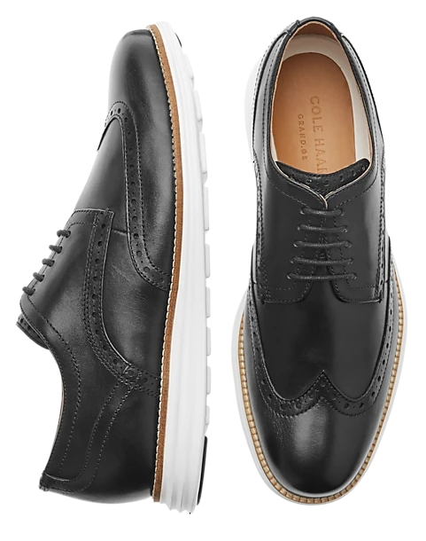 Cole Haan Original Grand Wingtip Oxfords, Black 1 Cole Haan Original Grand Wingtip Oxfords, Black