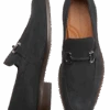 Johnston & Murphy Everett Suede Loafers, Black
