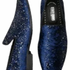 Stacy Adams Stellar Velvet Constellation Formal Loafers, Blue