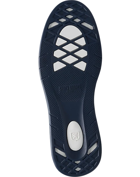 Stacy Adams Cashton Perforated Sneakers, Navy Patent 2 Stacy Adams Cashton Perforated Sneakers, Navy Patent - Image 2