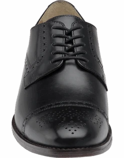 Johnston & Murphy Lewis Cap Toe Lace-Up Dress Shoe, Tan -Quality Clothing Store MW40 424N 02 JOHNSTON MURPHY BLACK ALT3 1