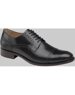 Johnston & Murphy Lewis Cap Toe Lace-Up Dress Shoe, Tan -Quality Clothing Store MW40 424N 02 JOHNSTON MURPHY BLACK ALT5 1